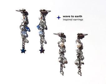 Pendientes colgantes de cuentas inspirados en "Walk to Earth": joyería de verano hecha a mano