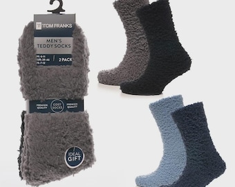 Men’s 4 Pairs Thermal Winter Socks Warm Thick Heat Retaining Soft Comfort Fit Polyester Elastane Blend for Cold Weather UK Size 6–11