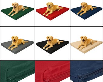 Waterproof Pet Mattress 70x95 + 5cm Thickness Dog Cat Bed Washable Zip Cover Crate Mat