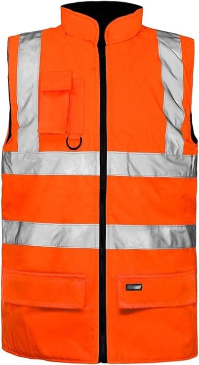 Warnschutz Fleece-Wendeweste Mit Reißverschluss - Verschiedene Farben