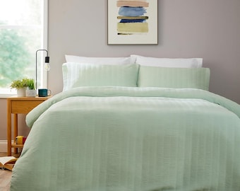 Belgravia Duvet Cover Set with Pillowcases – Soft Easy Care Microfibre Bedding Quilt Bed Linen