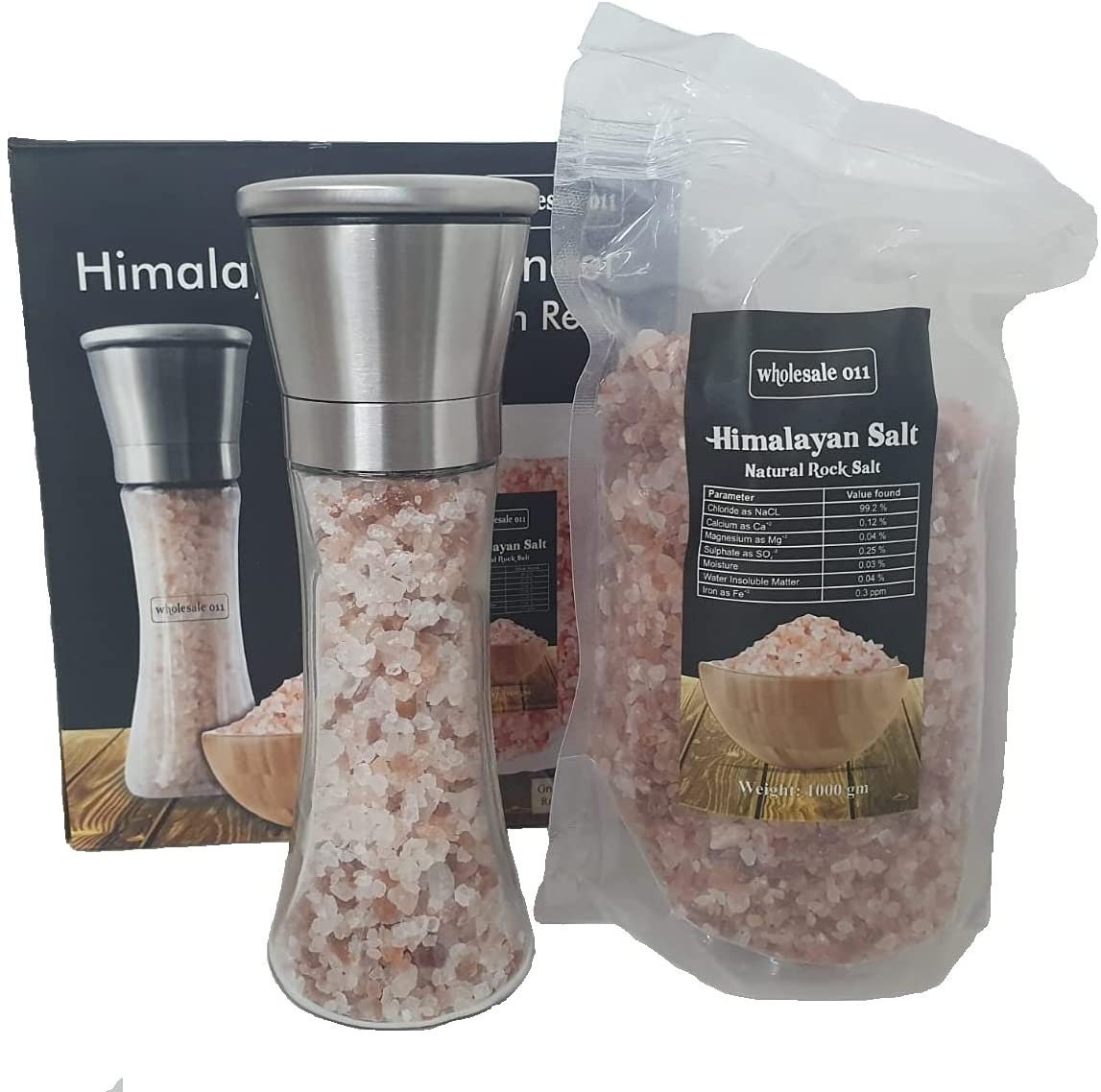 Himalayan Chef Pink Salt with Rainbow Peppercorns, Glass Grinder 3.5 Ounce  Each & Reviews