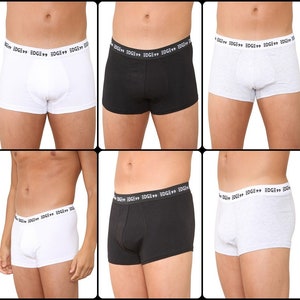 3 Pack of Mens Boxer Shorts Underpants - Comfortable Elastic Waist Band - Breathable Cotton Trunks Underwear Briefs