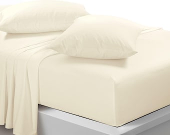 Ultra Soft Microfiber Flat Sheet Breathable, Anti Wrinkle, Shrink and Fade Resistant Easy Care Top Bed Sheets