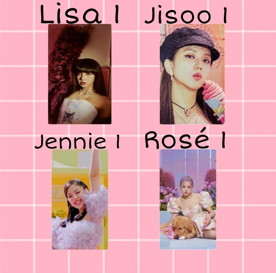 Blackpink Ice Cream Photocards. Etsy Canada