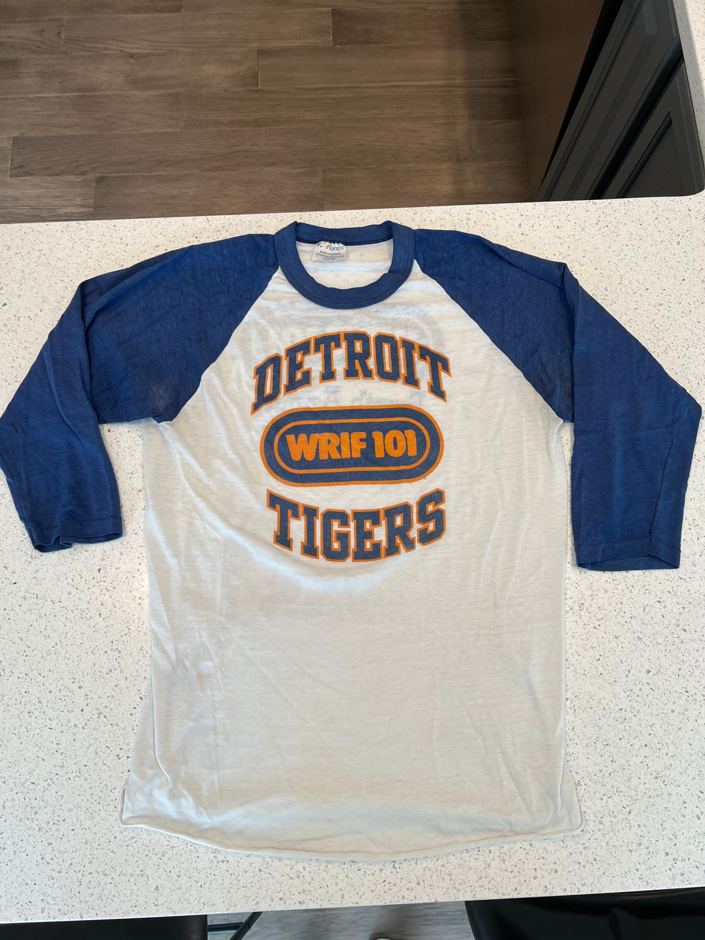 Vintage Detroit Tigers WRIF Opening Day Baseball Shirt 