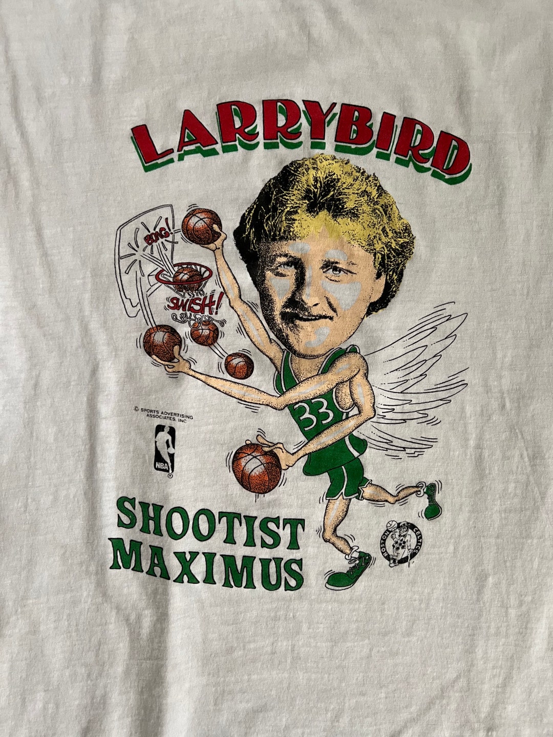 Vintage Larry Bird Character Tshirt Etsy