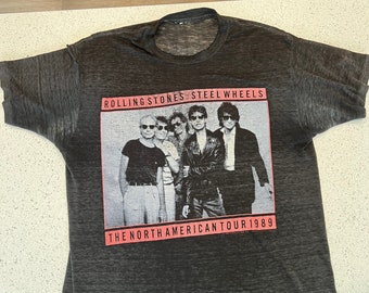 Vintage Rolling Stones 1989 Tour T-shirt - Etsy