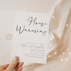 House Warming Party Invite  | Housewarming Dinner Invitation | Minimal Digital Download | New House Celebration Invite | Housewarming Invite
