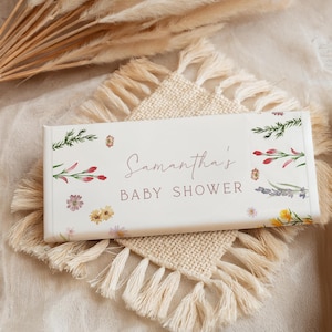 Chocolate Wrappers Wildflower Baby Shower Favors | Printable Instant Download | Custom Wrapper 22