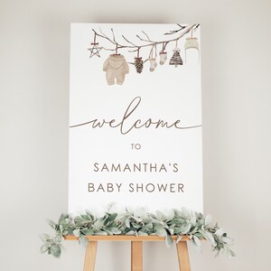 A Little Merry Baby Shower Welcome Sign | Baby It's Cold Outside Baby Shower Welcome Sign Printable | Welcome Sign Instant Download 25