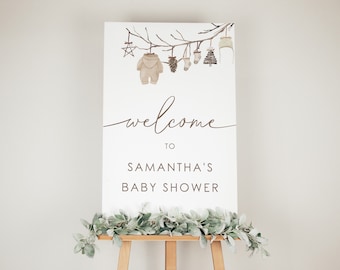 A Little Merry Baby Shower Welcome Sign | Baby It&#39;s Cold Outside Baby Shower Welcome Sign Printable | Welcome Sign Instant Download 25