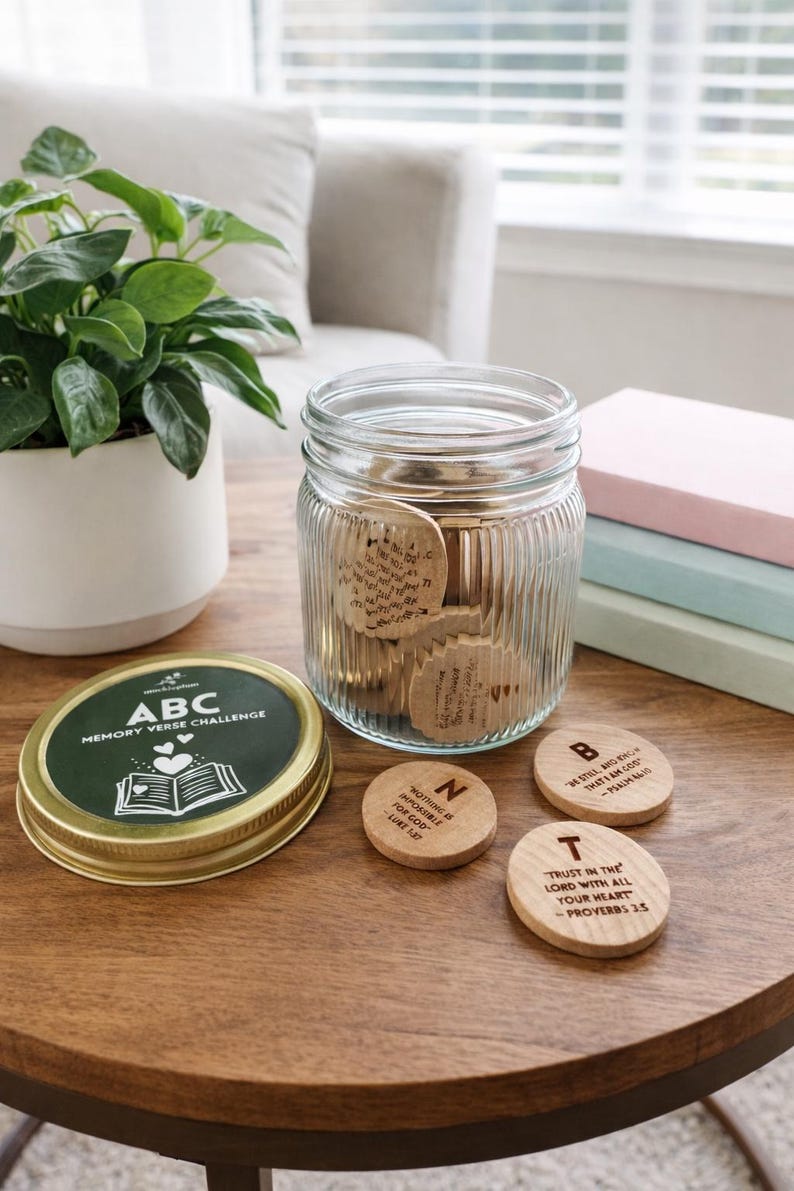 ABC Memory Verse Jar - Etsy