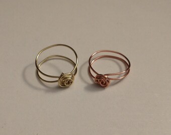 Wire-Wrapped Rose Rings | Custom-Made