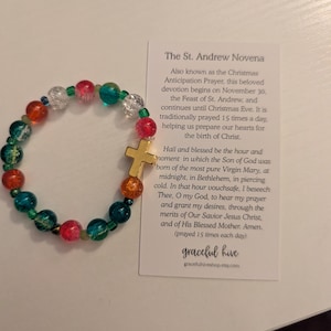 St. Andrew Novena Bracelet • Handmade Advent Prayer Chaplet