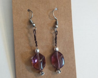 Pretty in Purple Gemstone Earrings | Handmade Earrings