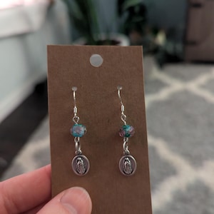 Virgen de Guadalupe Handmade Earrings | Our Lady of Guadalupe Jewelry |  Mexican Style Religious Gift