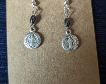 St. Benedict Medal Earrings