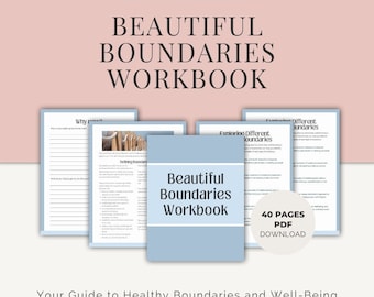 Beautiful Boundaries Workbook, Setting Boundaries, Therapy Tools, Boundaries, Social Skills, Personal Space Mental Health Resource