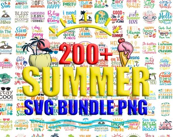 1/ Summer SVG Bundle, Beach SVG, Lake SVG, Vacation Svg, Summertime Svg, Summer Vibes Svg, Grilling Svg, Hello Summer Svg, Svg Cut Files