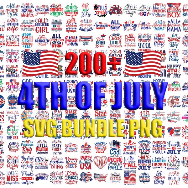 4th of July svg Bundle patriotic svg america svg USA svg fourth of july svg independence day Country svg png T shirt designs Cut File Cricut