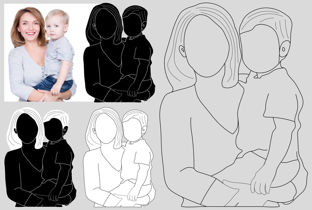 Personalisierter 3D Fotorahmen – Cartoon-Stil Foto Als Eisenbild, Individuell Gestaltbar