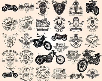 Motorcycle SVG Bundle, Biker Svg, Motor Bike Sayings and Quotes, Motorcycle T-shirt Design Bundle, Cut file for Cricut,