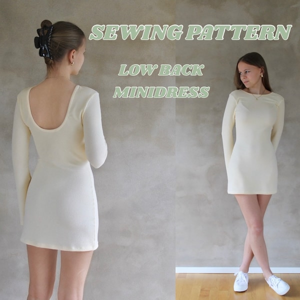 Low Back Minidress Sewing Pattern