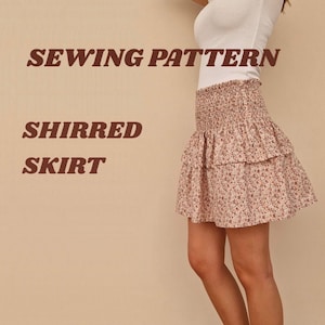 Shirred Skirt Sewing Pattern