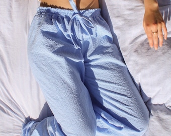 Lounge Pants Sewing Pattern- Wide leg- Printable- Pdf sewing pattern
