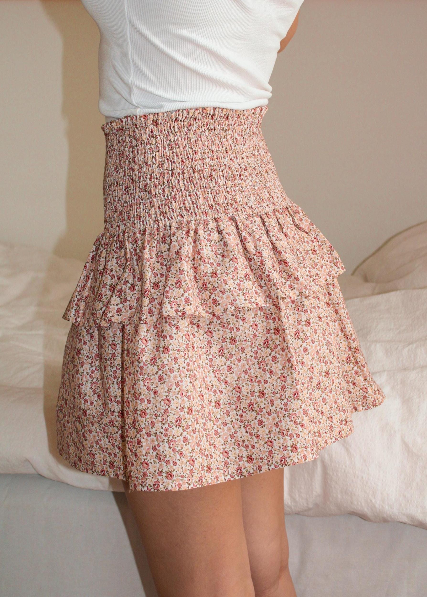 Shirred Skirt Sewing Pattern - Etsy