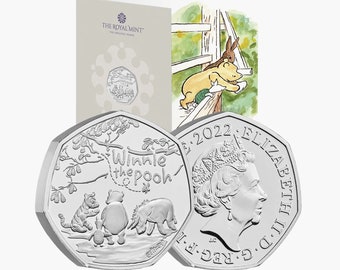 2022 Winnie the Pooh and Friends UK 50p Brilliant Uncirculated Coin in Royal Mint Pack