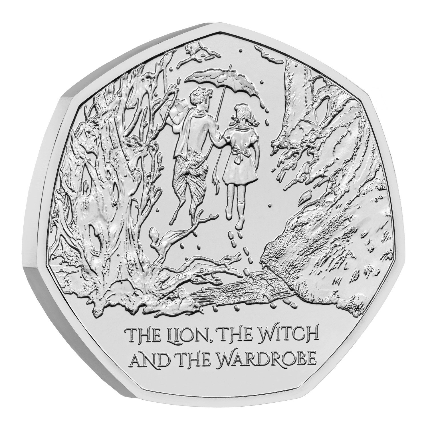 2023 Narnia Lion Witch Wardrobe UK 50 Pence 50p Brilliant 