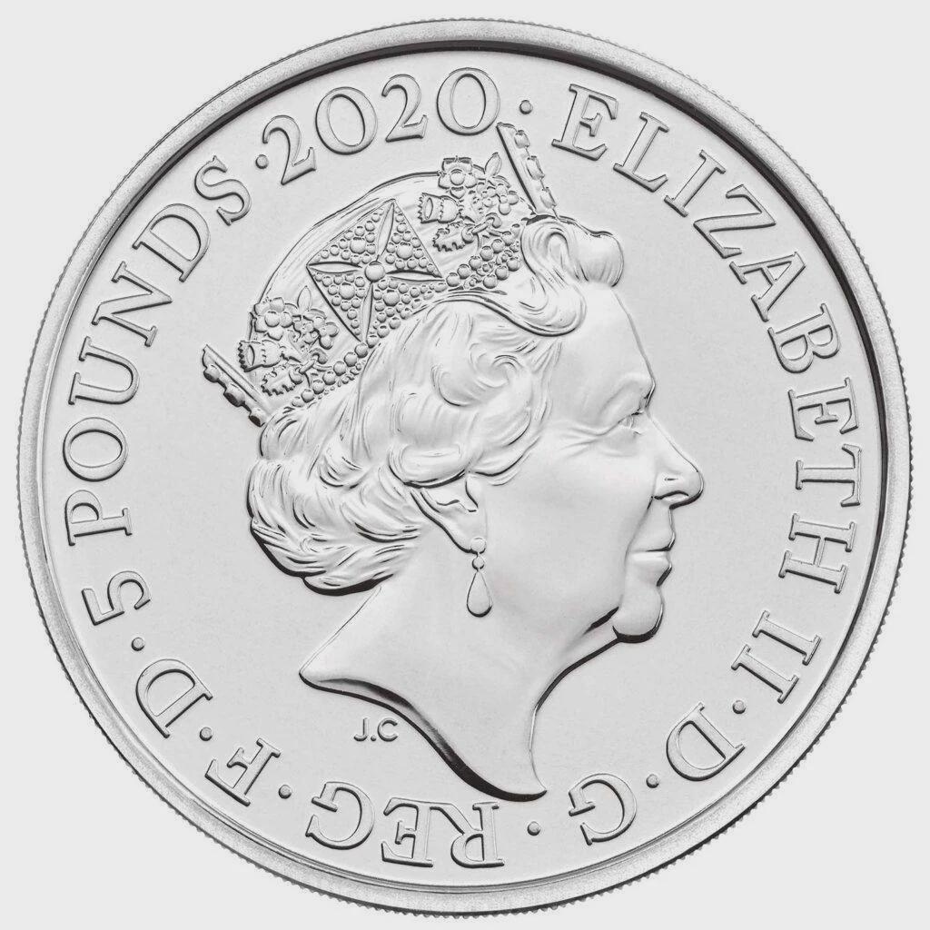 2020 Elton John Music Legends UK 5 Pound Brilliant Uncirculated