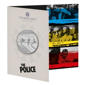 2023 The Police Music Legends UK 5 Pound Brilliant Uncirculated Coin in Royal Mint Sealed Pack