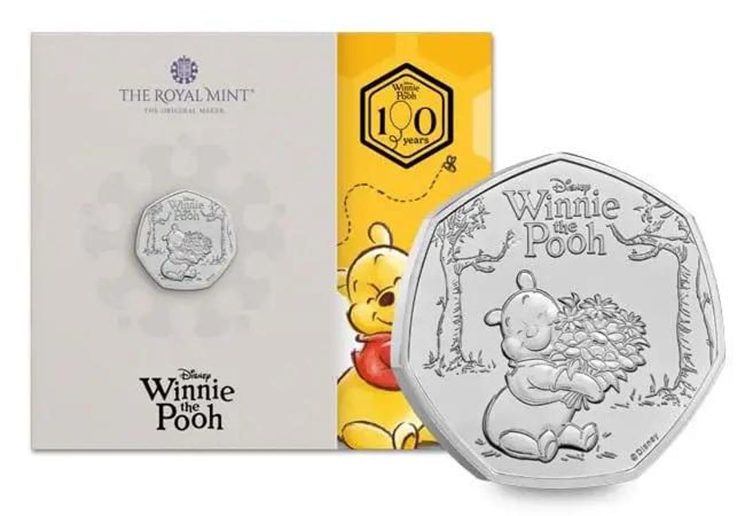 2026 Winnie the Pooh - 01 Kindness 50p BU Coin in Royal Mint Sealed