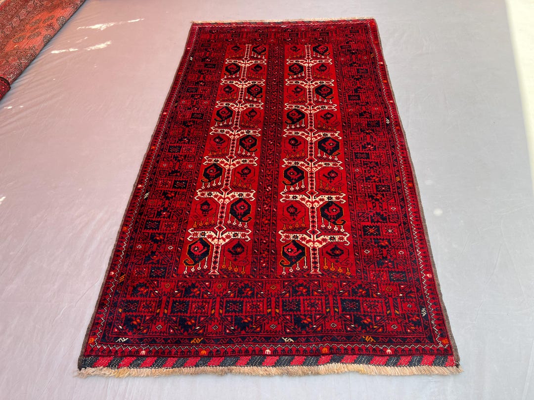 Red Rustic Long Rug Elegant Red Wool Rug – Traditional Handwoven Rug - Etsy