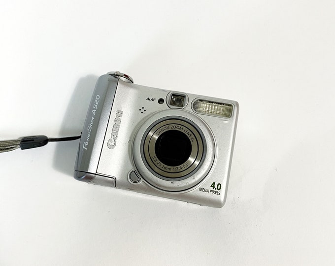 Canon Powershoot A520 Digital Y2K Camera Vintage Digicam Aesthetic Etsy
