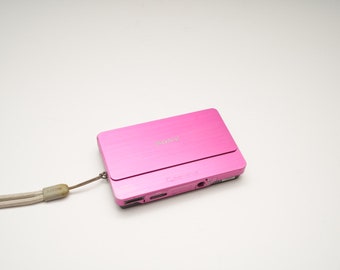 Pink Sony Cubershot DSC T700 With Touchscreen Digital Y2K Camera Vintage Digicam Aesthetic