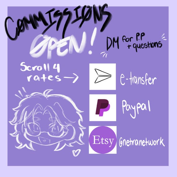 Stylized Art Commission: Anime, Cartoon, OCs and More!! (Digital File)