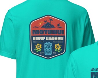 Motunui Surf League, camiseta unissex, camisa Motunui, camisa Moana, camisa Te Fiti, camisa Hei Hei, camisa Tamatoa, camisa Demi God
