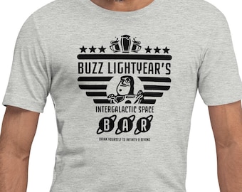 Buzz Lightyear's Bar, Unisex t-shirt, Lightyear Shirt, Toy Story Shirt, Pixar Shirt, Hollywood Studios Shirt
