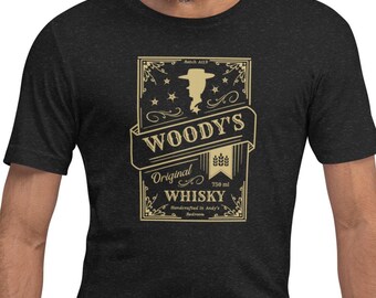 Woody's Whiskey, Unisex t-shirt, Woody Shirt, Woody's Roundup Shirt, Hollywood Studios Shirt, Vacation Shirt