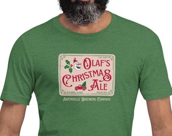 Olaf's Christmas Ale, Unisex t-shirt, Frozen Christmas Shirt, Arendelle Christmas, Very Merry Christmas Party Shirt, Frozen Shirt for Dad