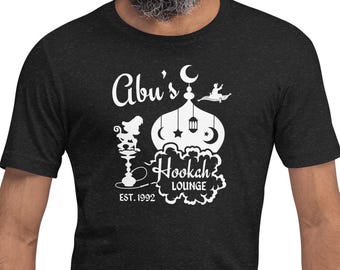 Abu's Hookah Lounge, Unisex t-shirt, Aladdin Tee, Agrabah Shirt, Epcot Drinking Around the World, Magic Carpet, I Can Show You The World