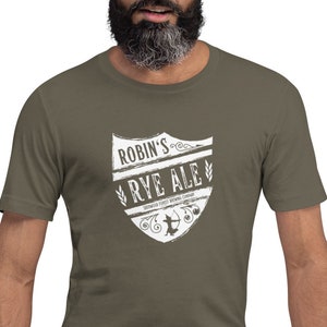 Robin Hood Shirt, Robin's Rye Ale, Robin Hood T-Shirt, Sherwood Forest Shirt, Unisex T-Shirt, Robin Hood Fox