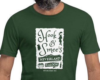 Hook & Smee's Neverland Saloon, Matching Vacation Shirt, Unisex t-shirt, Neverland Shirt, Neverland T-shirt, Peter Pan Shirt, Mr. Smee Shirt