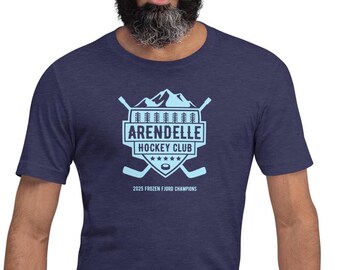 Arendelle Hockey Club, Unisex t-shirt, Matching Vacation Shirt, Adult Arendelle Shirt, Arendelle Ice Shirt, Arendelle Frozen Shirt