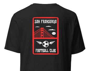San Fransokyo Football Club, camiseta unissex, camisa San Fransokyo, estampa frontal e traseira, camisa Baymax