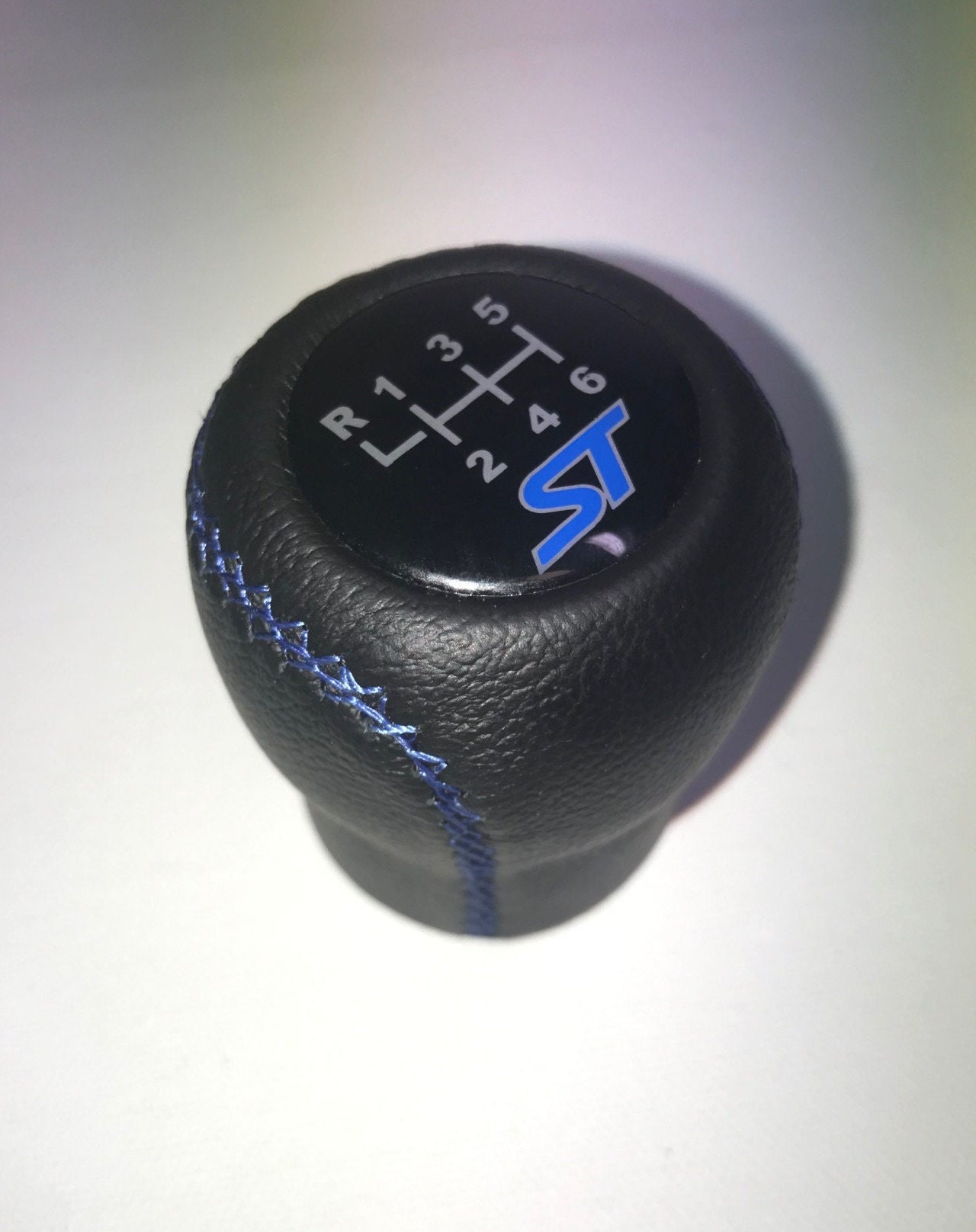 Ford Fiesta Gear Shift Knob Fits for Ford Fiesta Focus ST Logo 6 Speed Genuine Leather Etsy